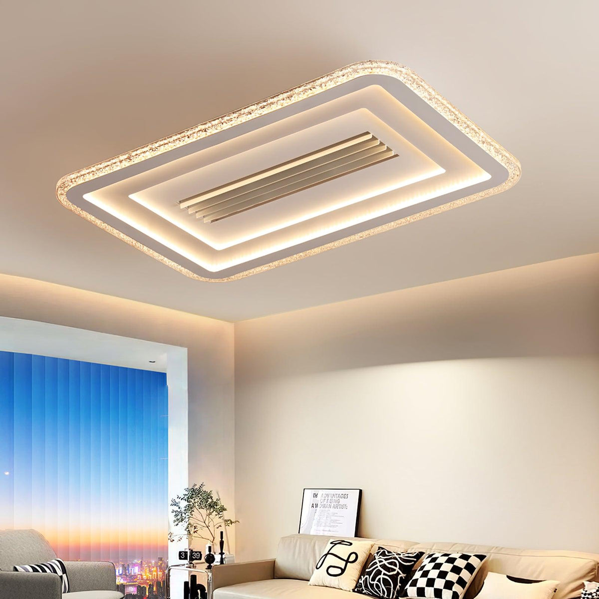 Ulthaara Moderne minimalistische ultradunne rechthoekige plafondlamp