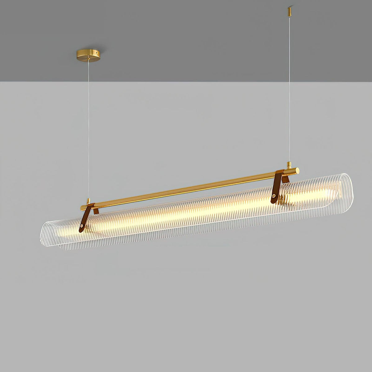 Niraenne Moderne hanglamp van acryl met lineair ontwerp voor eetkamer