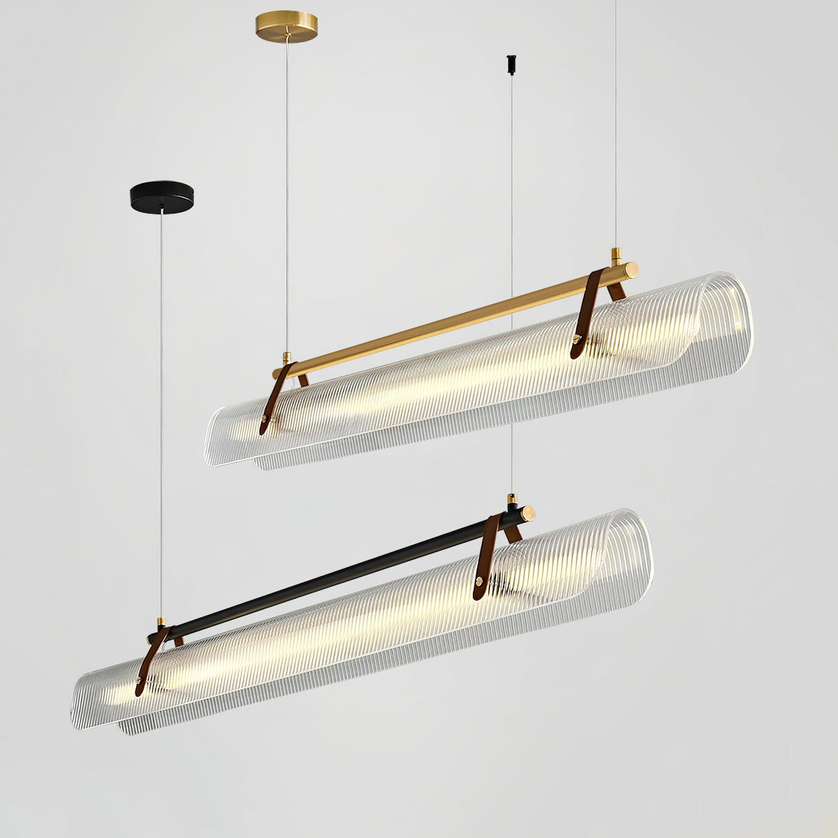 Niraenne Moderne hanglamp van acryl met lineair ontwerp voor eetkamer