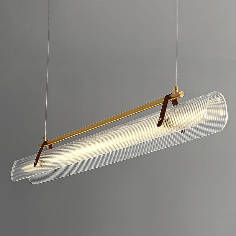 Niraenne Moderne hanglamp van acryl met lineair ontwerp voor eetkamer