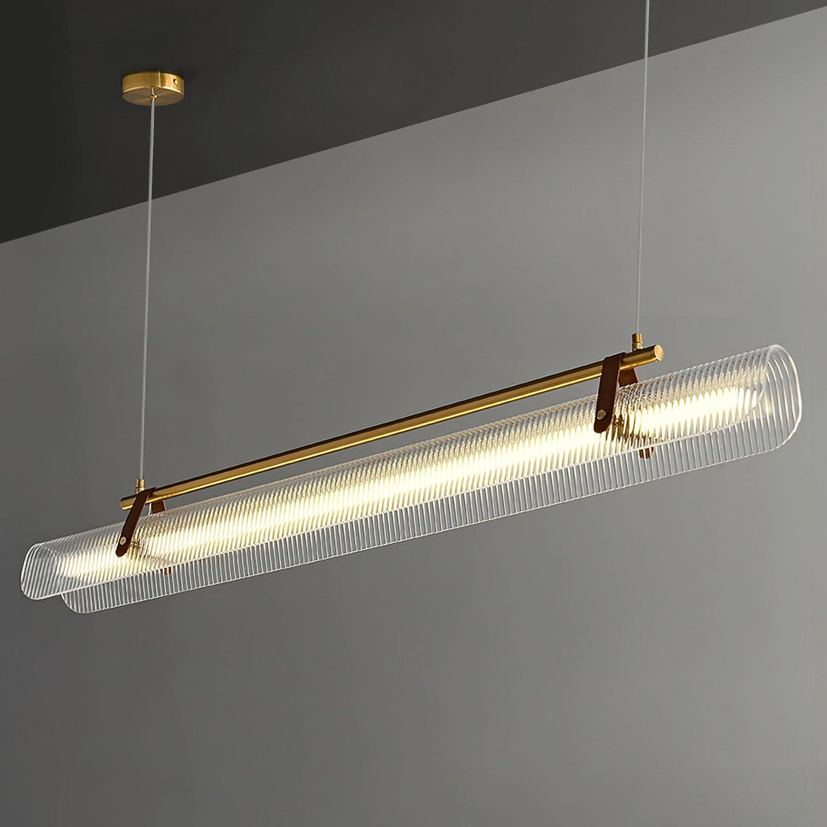 Niraenne Moderne hanglamp van acryl met lineair ontwerp voor eetkamer
