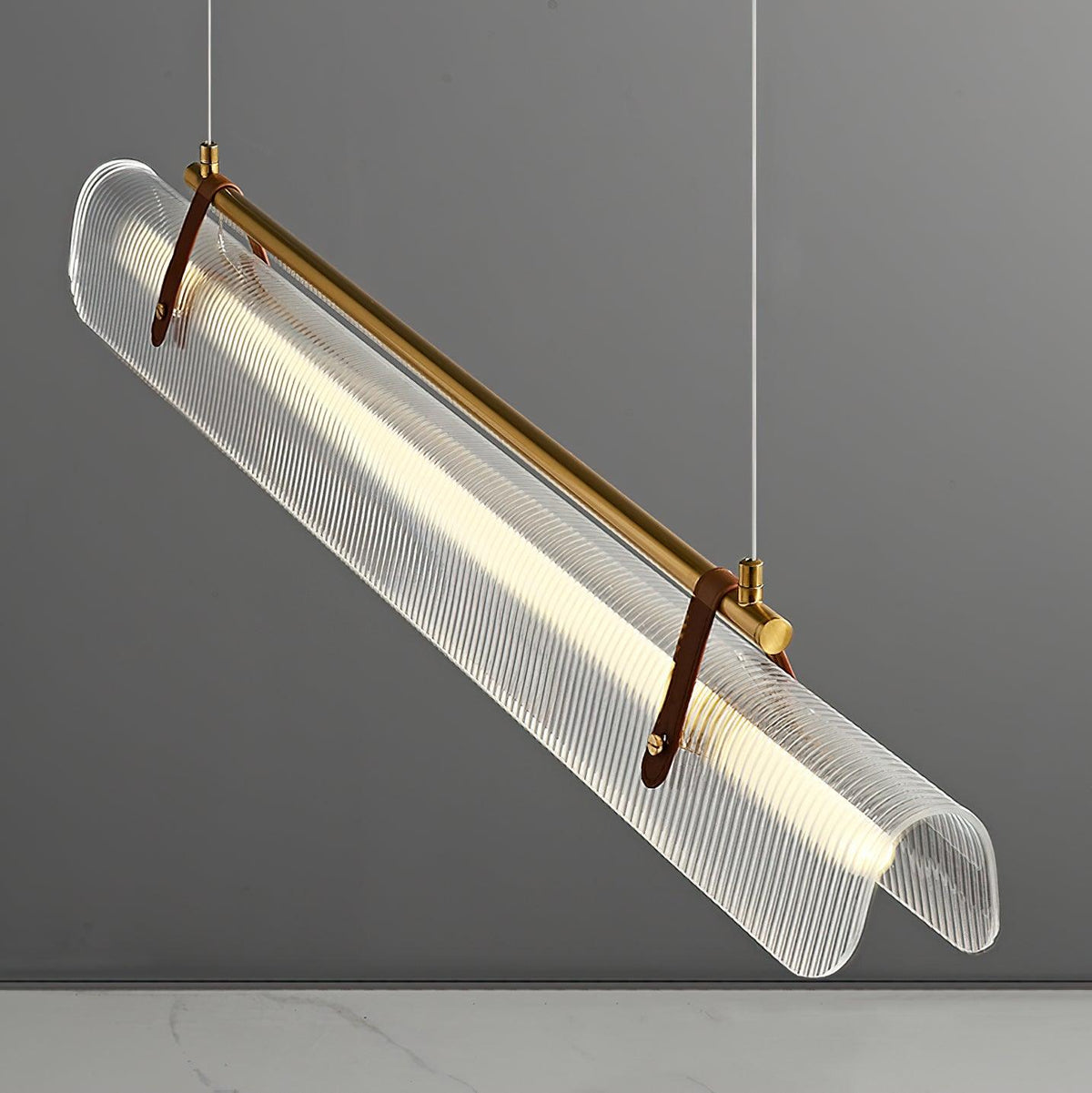 Niraenne Moderne hanglamp van acryl met lineair ontwerp voor eetkamer