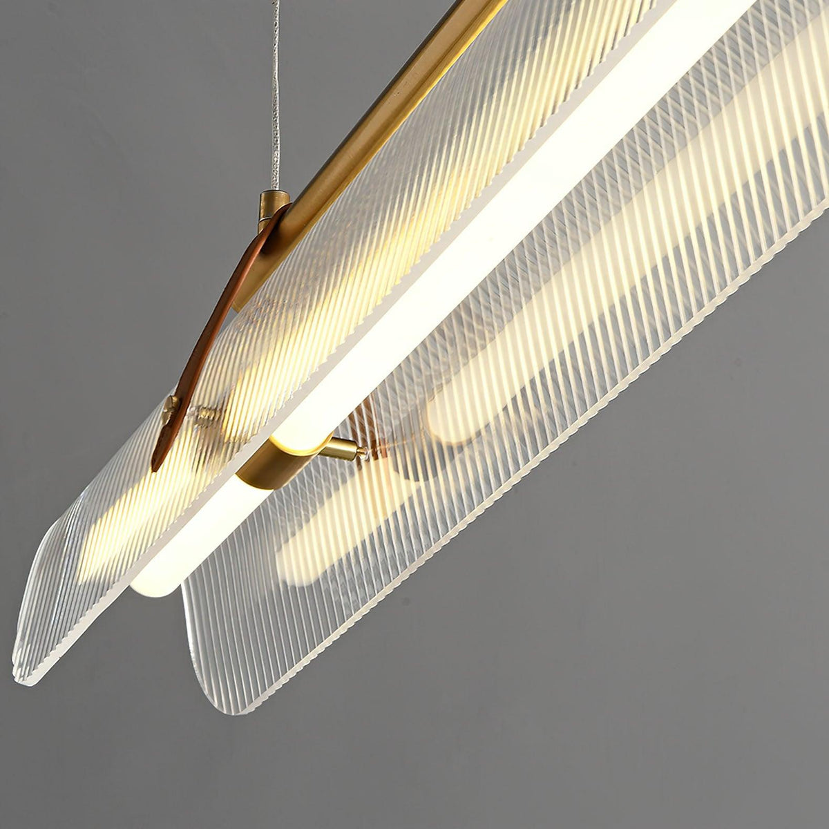 Niraenne Moderne hanglamp van acryl met lineair ontwerp voor eetkamer