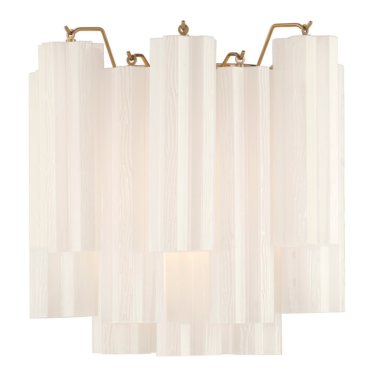 Ravo wandlamp Tronchi Glasbuis Gelaagd Amber Modern