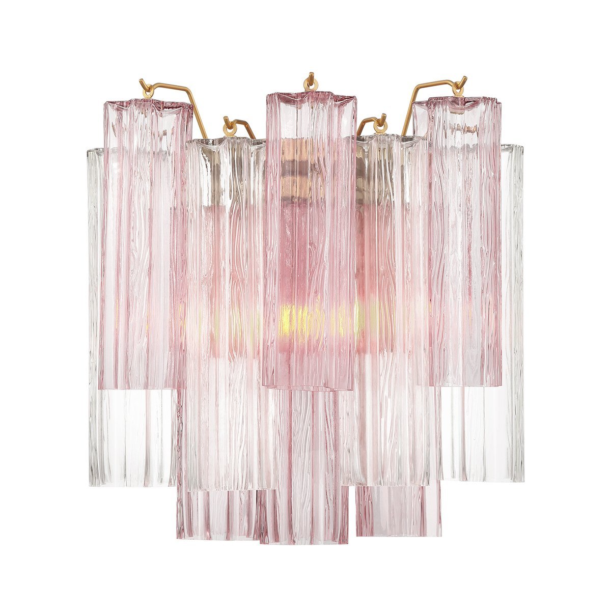 Ravo wandlamp Tronchi Glasbuis Gelaagd Amber Modern