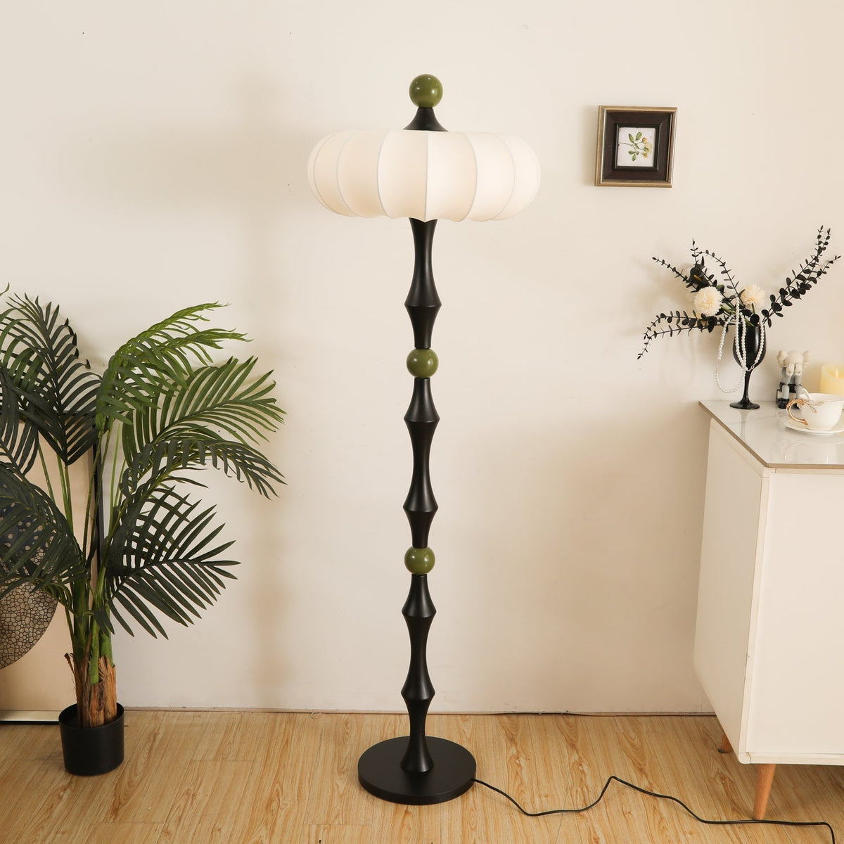Sylirira Houten Zijde vloerlamp