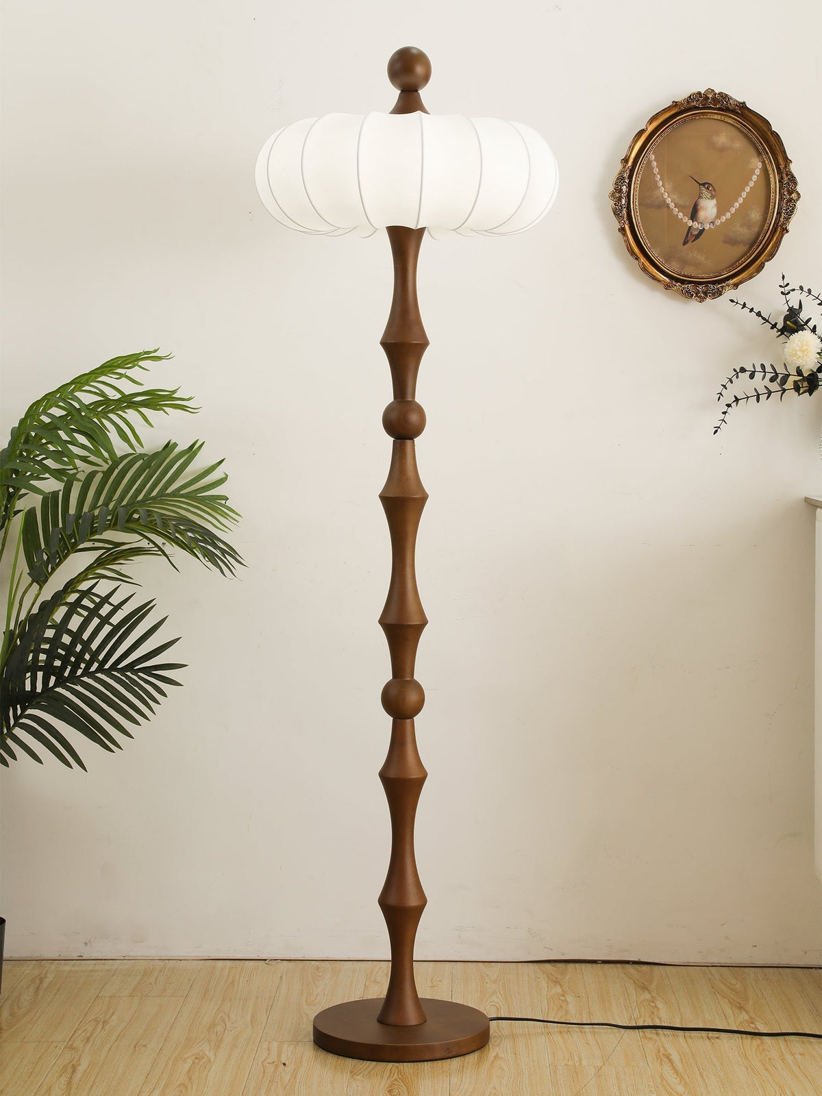 Sylirira Houten Zijde vloerlamp