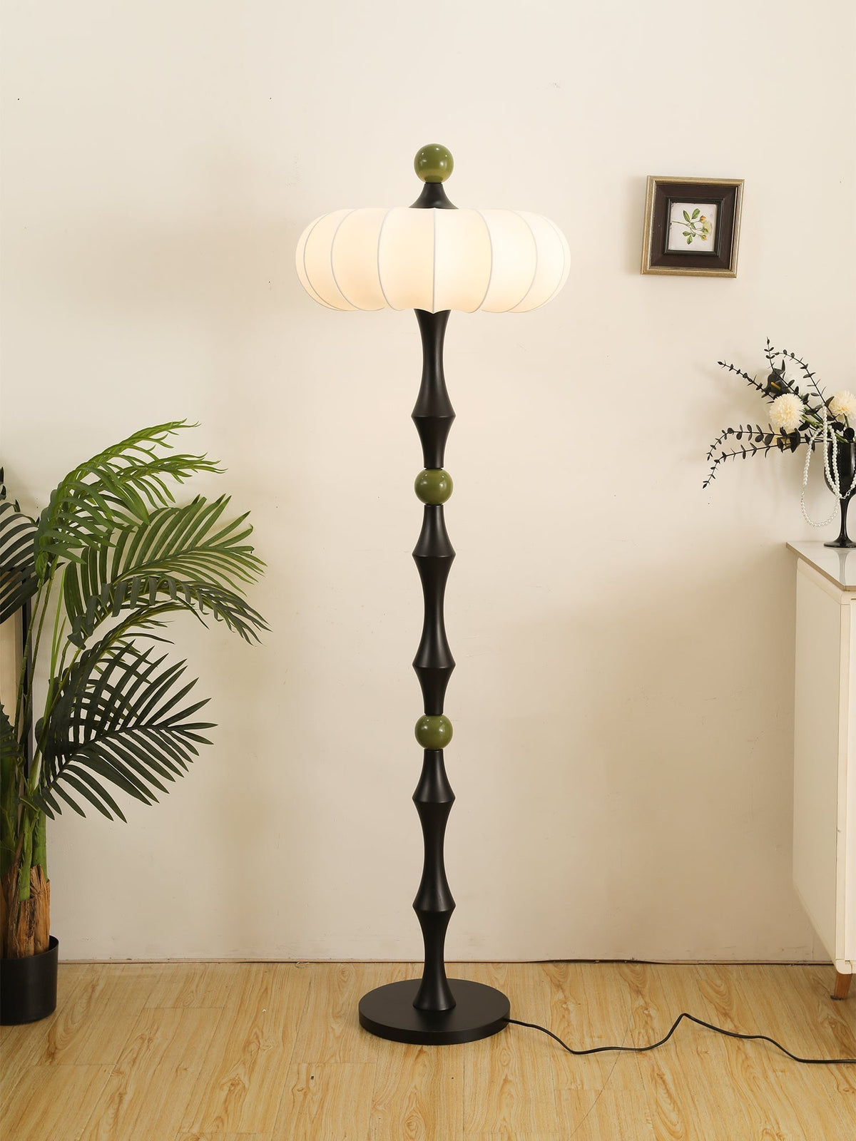 Sylirira Houten Zijde vloerlamp