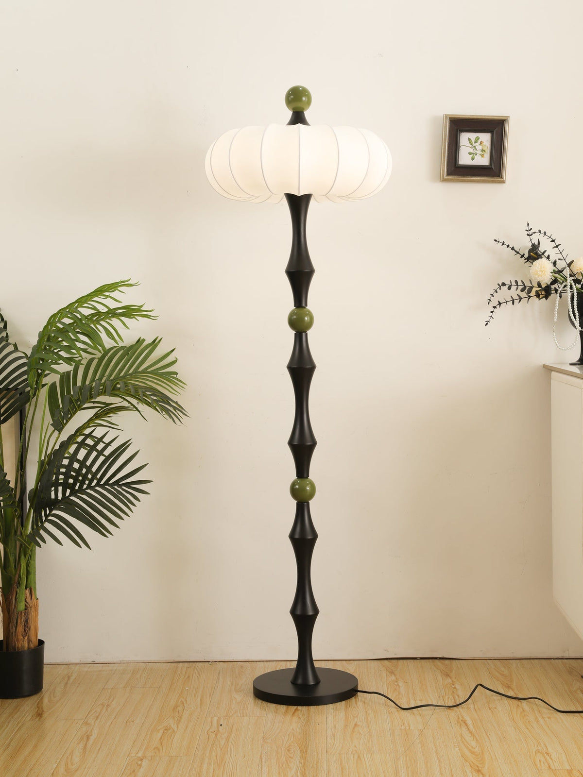 Sylirira Houten Zijde vloerlamp