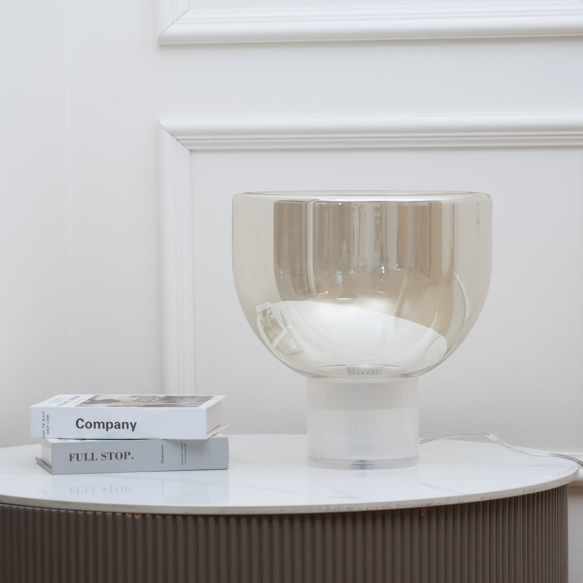 Cavm elegante tafellamp van glas