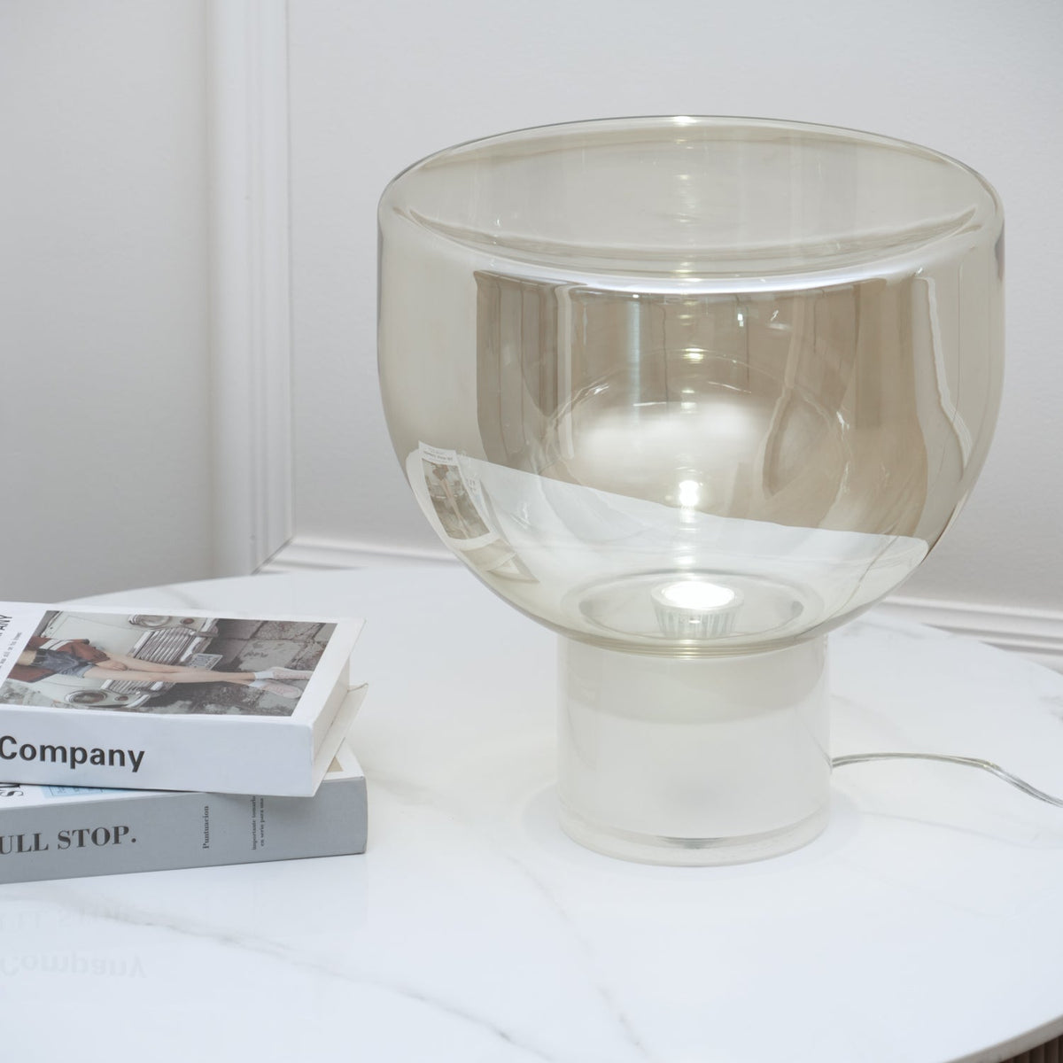 Cavm elegante tafellamp van glas