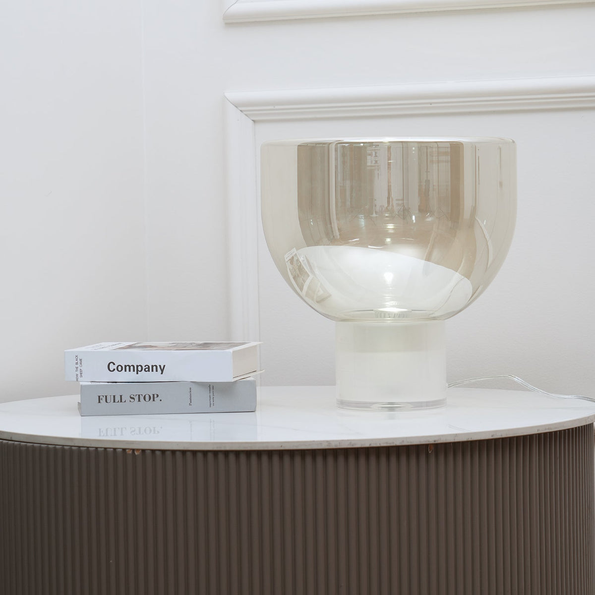 Cavm elegante tafellamp van glas