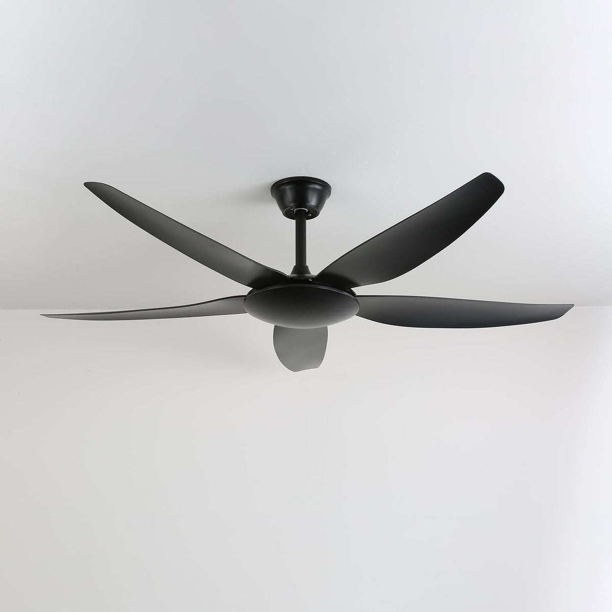 Onyxa minimalistisch plafondventilator met verlichting