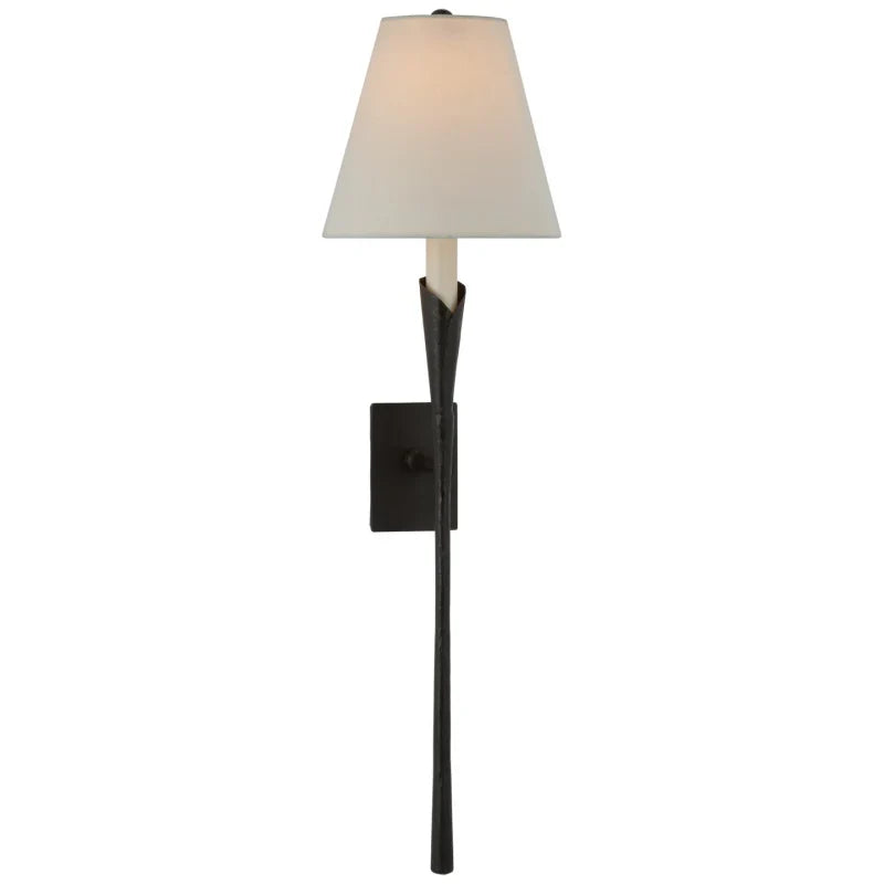 Alessio Vintage Antiek Metaal Stof Wandlamp Lampenkap Keuken Slaapkamer Woonkamer