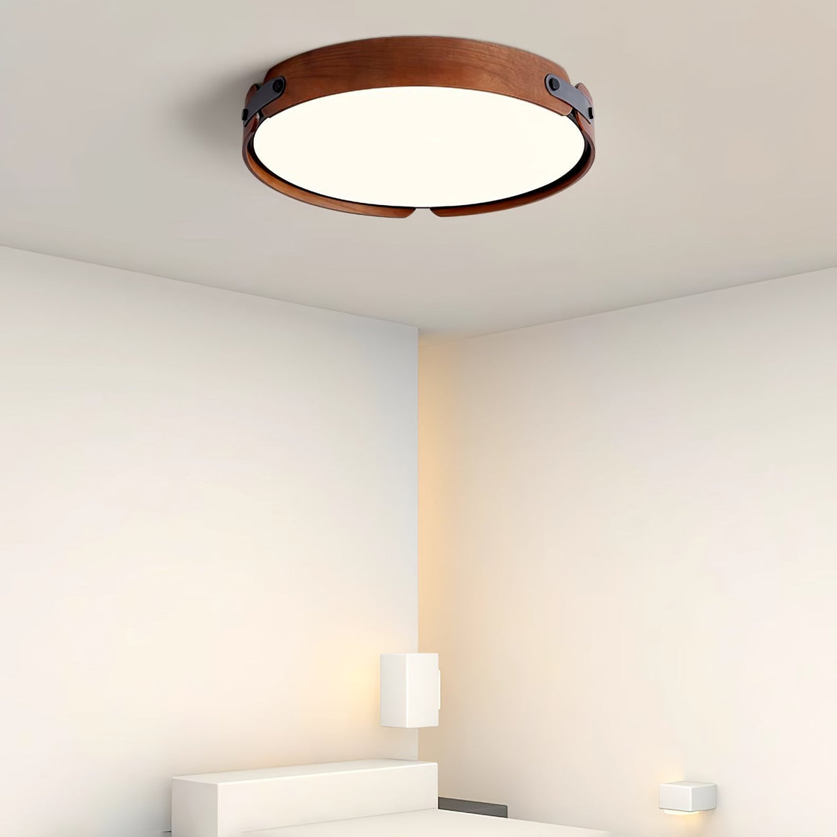 Edan Moderne minimalistische plafondlamp van hout