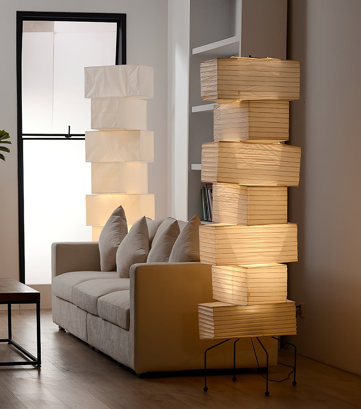 Avara vloerlamp van rijstpapier