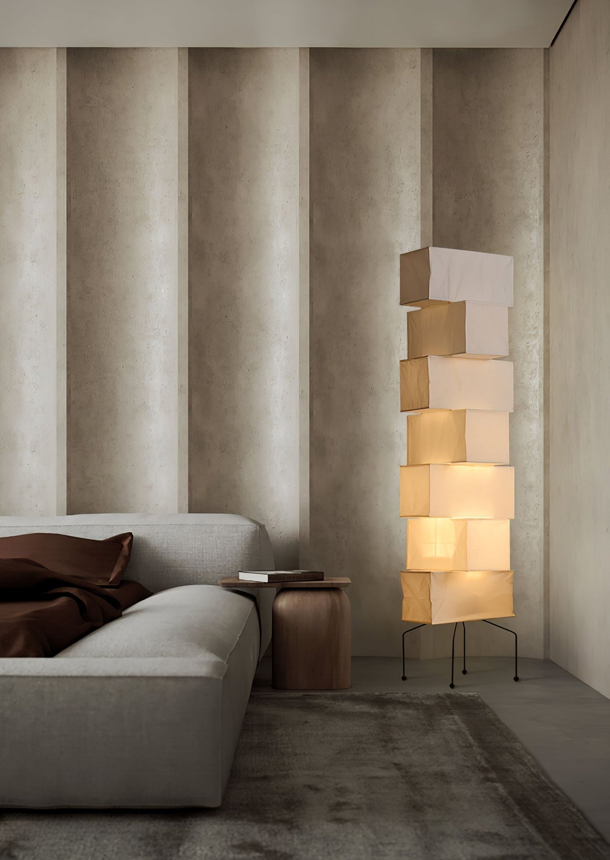 Avara vloerlamp van rijstpapier