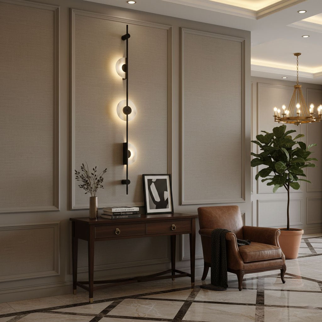 Neron albast verticale wandlamp