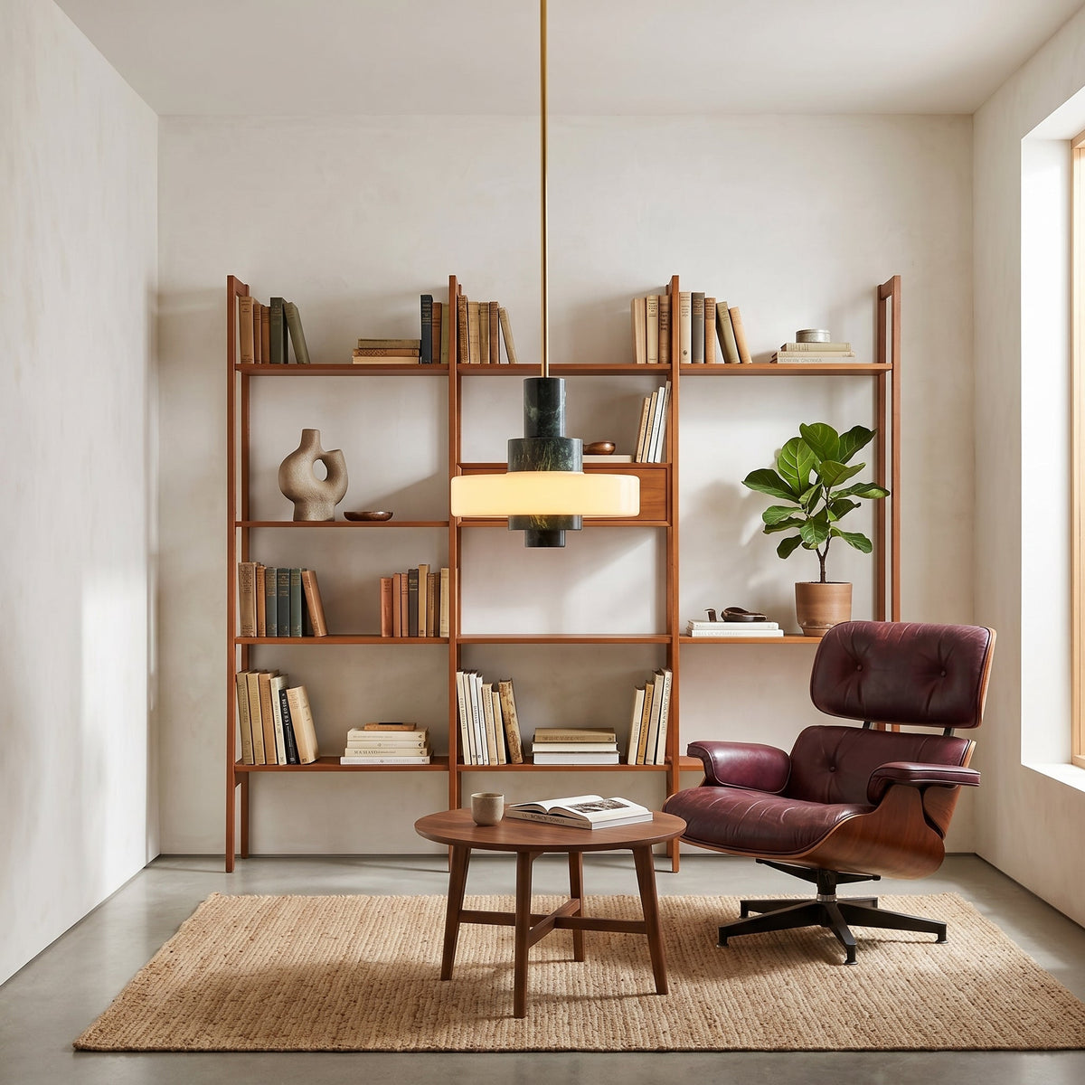 Mercury hanglamp met groen marmer