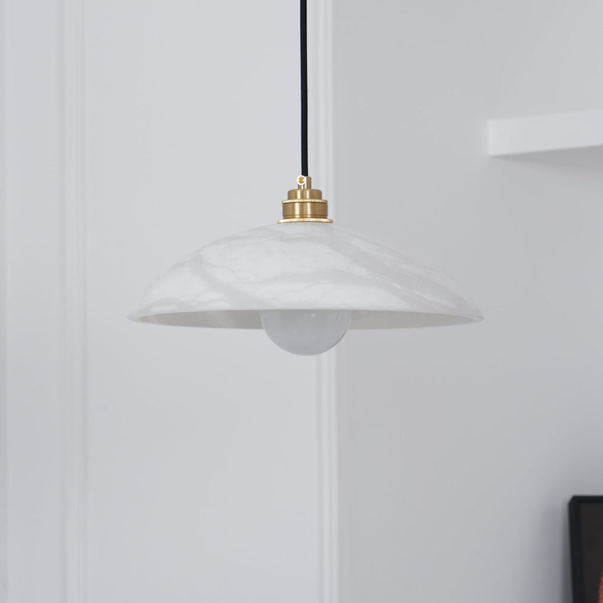 Warenol Minimalistische hanglamp van albast