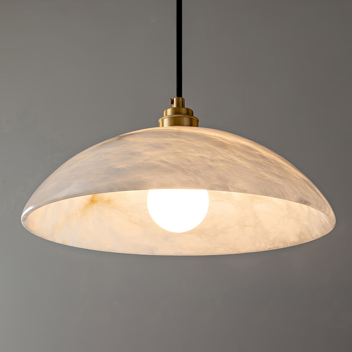 Warenol Minimalistische hanglamp van albast