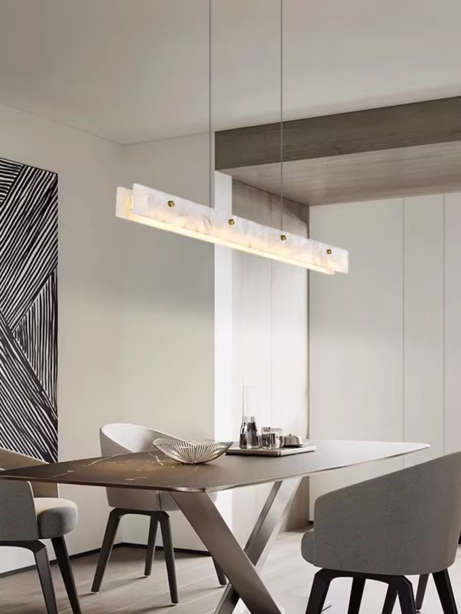 Vexor LED Moderne lineaire hanglamp van albast