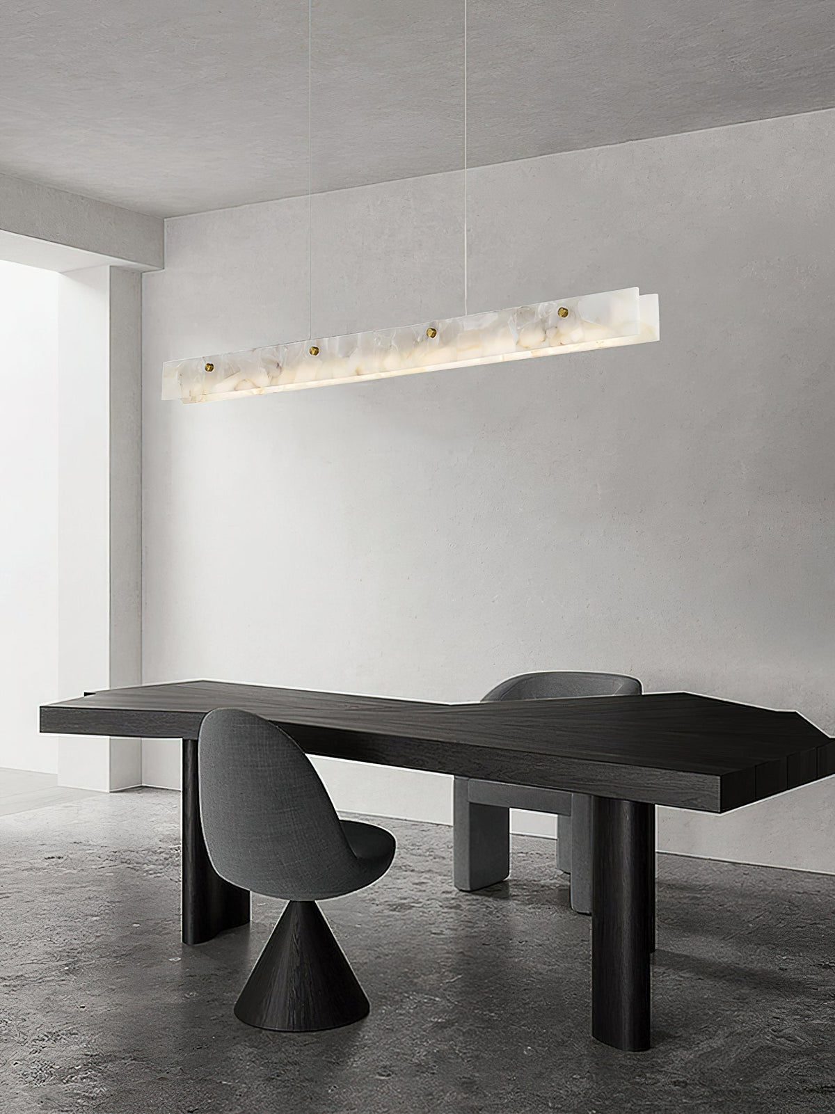 Vexor LED Moderne lineaire hanglamp van albast