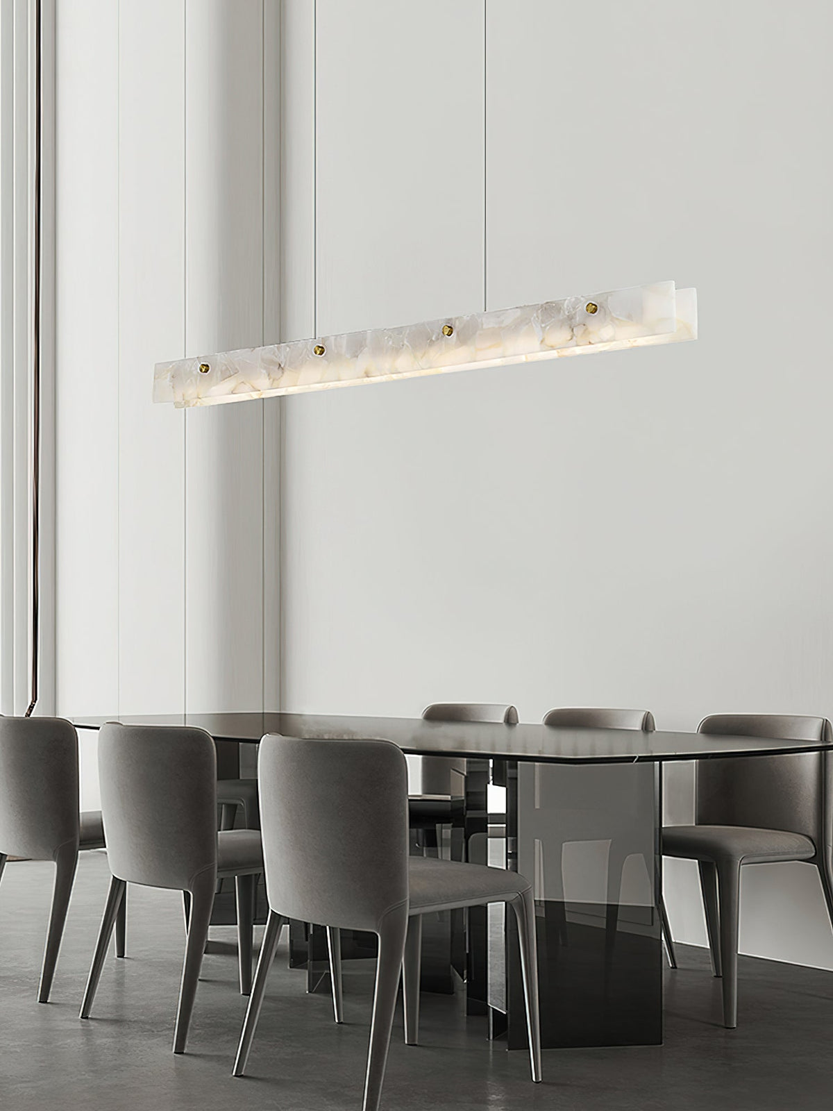 Vexor LED Moderne lineaire hanglamp van albast
