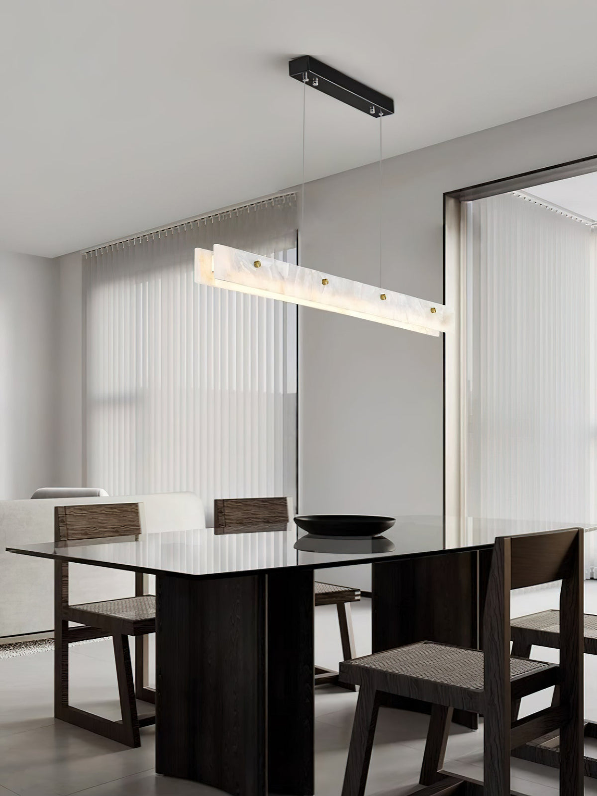 Vexor LED Moderne lineaire hanglamp van albast