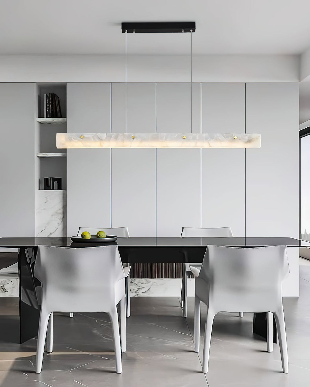 Vexor LED Moderne lineaire hanglamp van albast