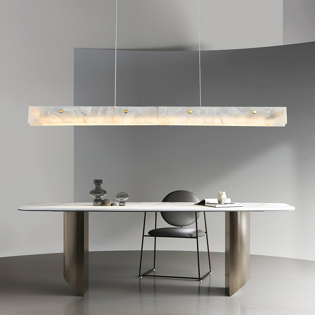 Vexor LED Moderne lineaire hanglamp van albast