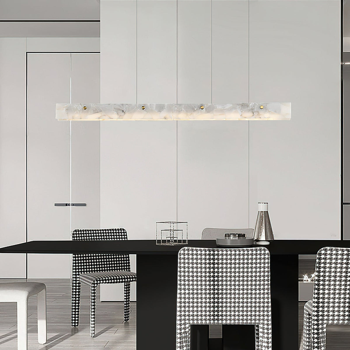 Vexor LED Moderne lineaire hanglamp van albast