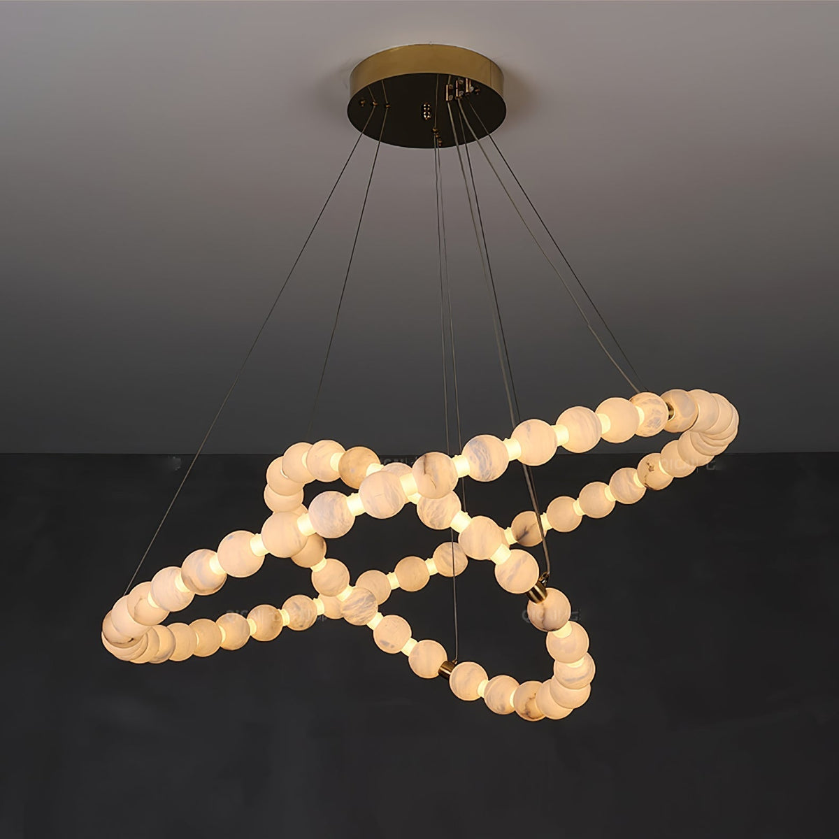 Eirelian modern Albast Hanglamp Kroonluchter
