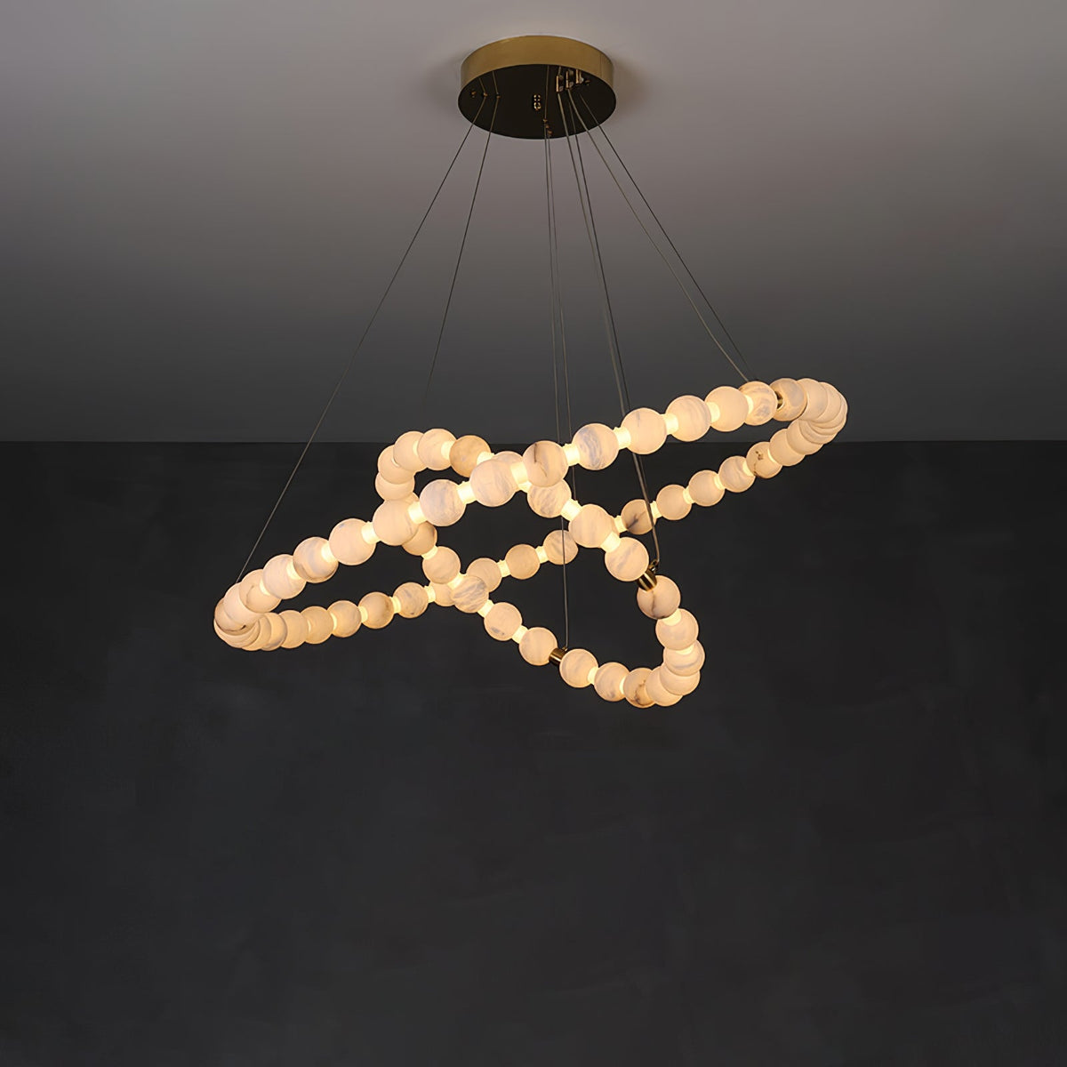 Eirelian modern Albast Hanglamp Kroonluchter