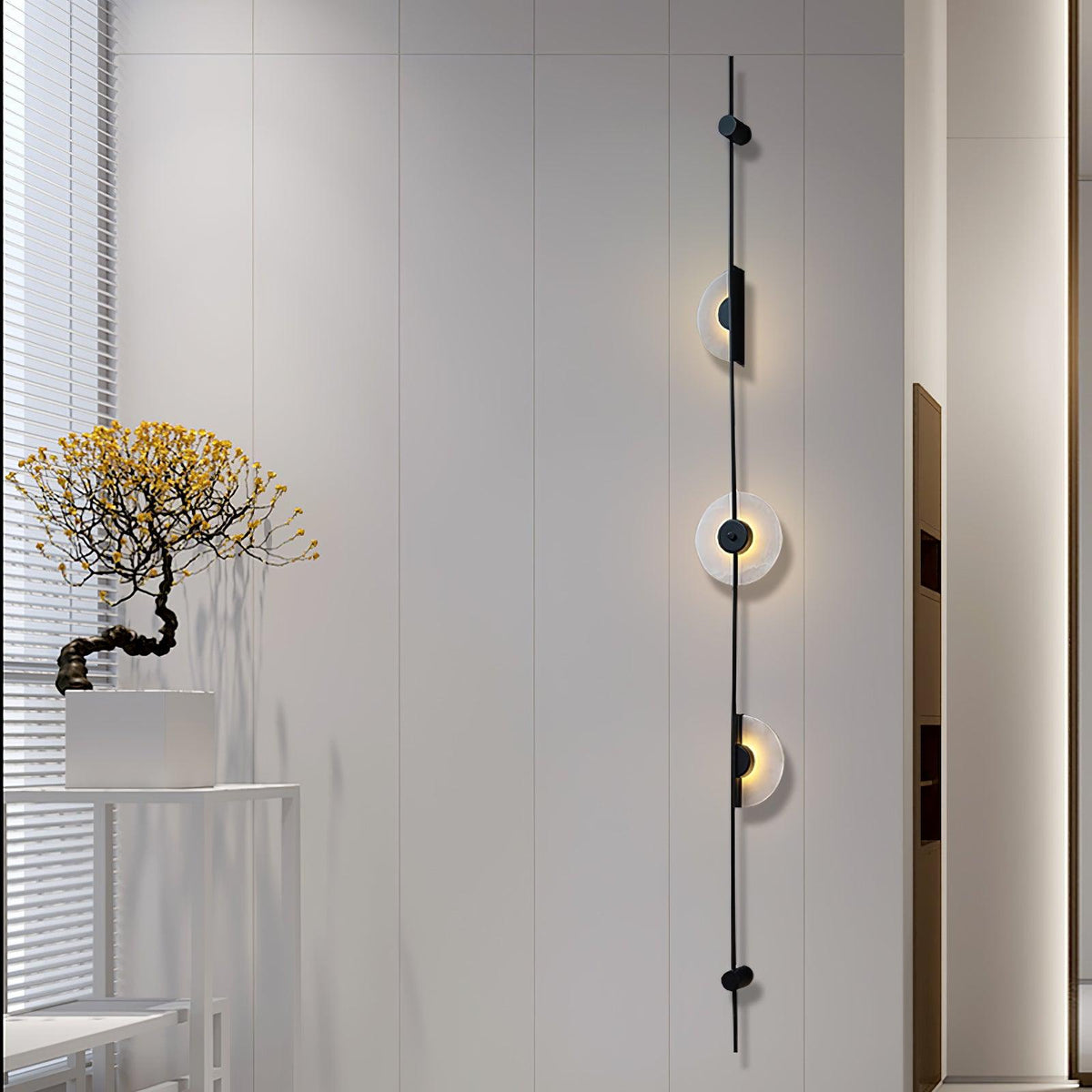Albarina albasten wandlamp met Stekker