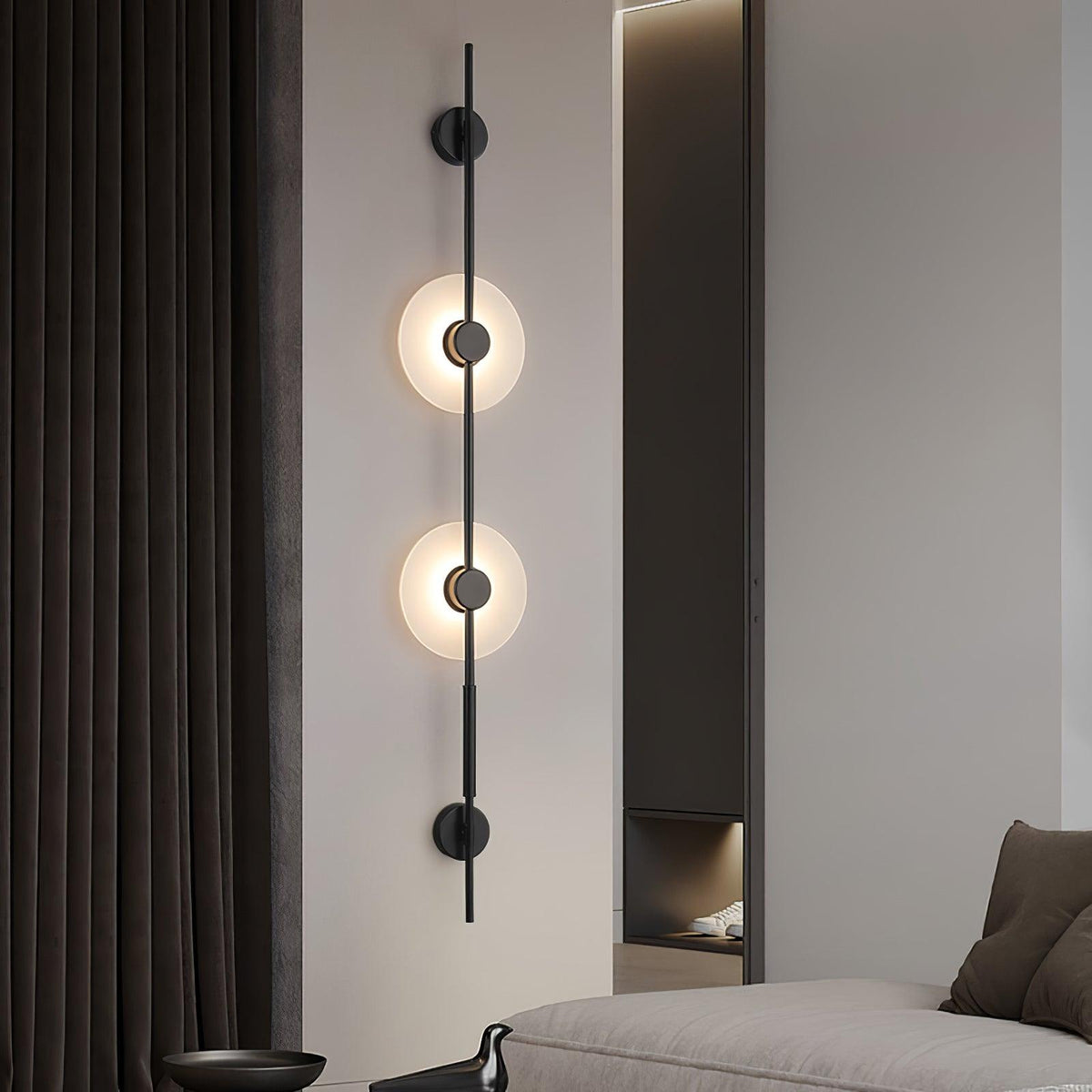 Neron albast verticale wandlamp