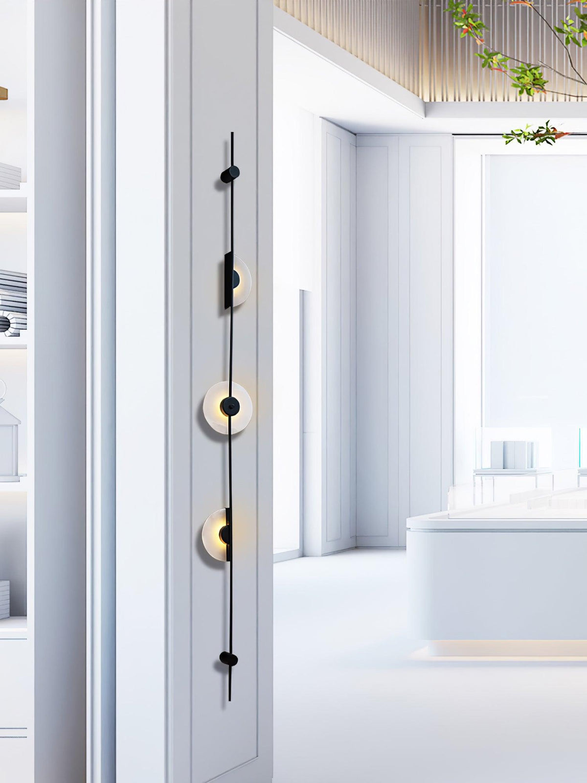 Neron albast verticale wandlamp