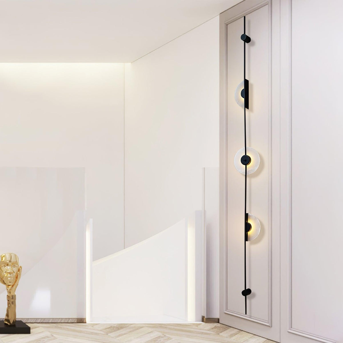 Neron albast verticale wandlamp