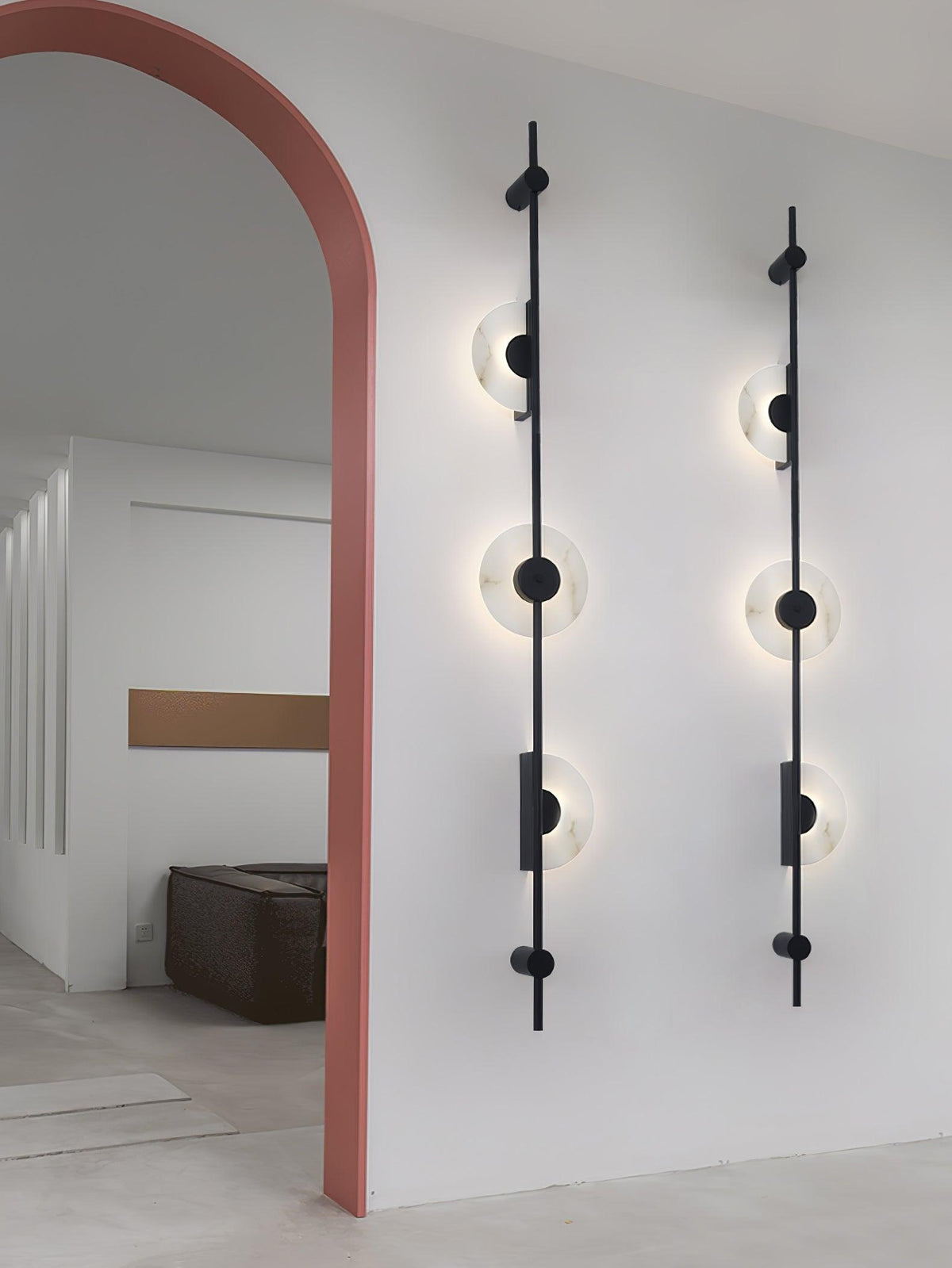 Neron albast verticale wandlamp