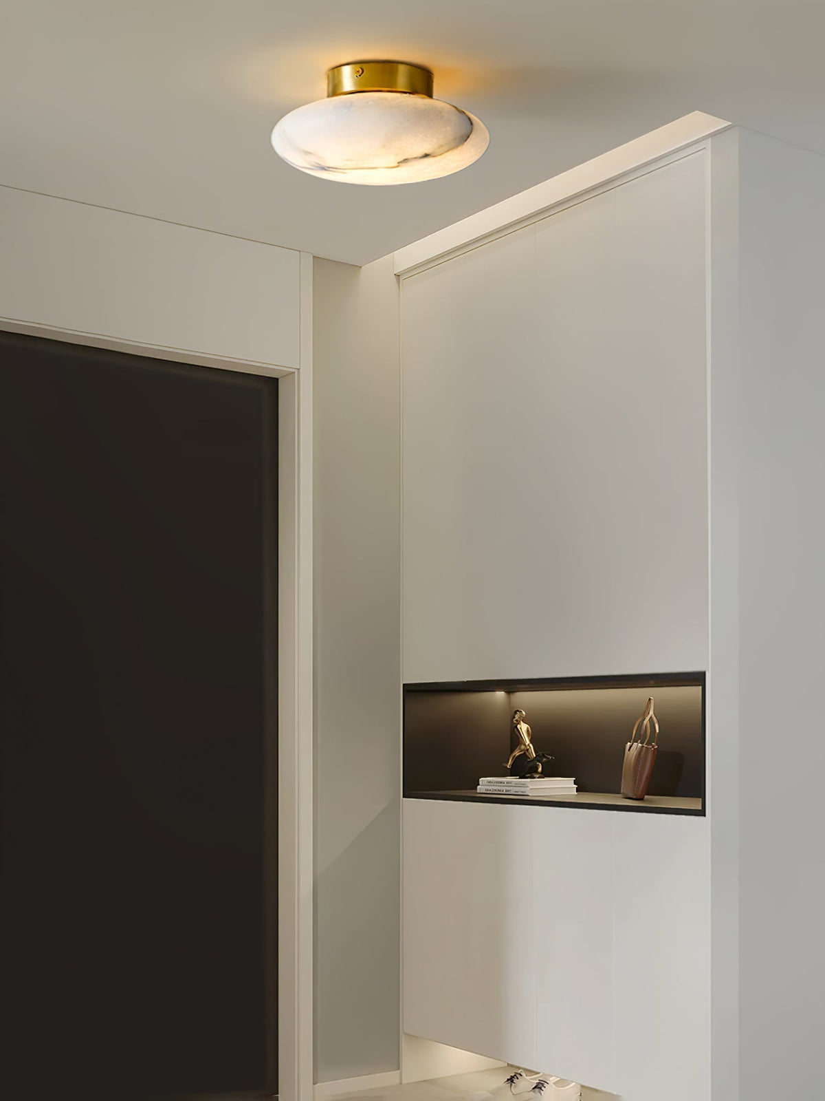 Vanorara minimalistische plafondlamp van albast