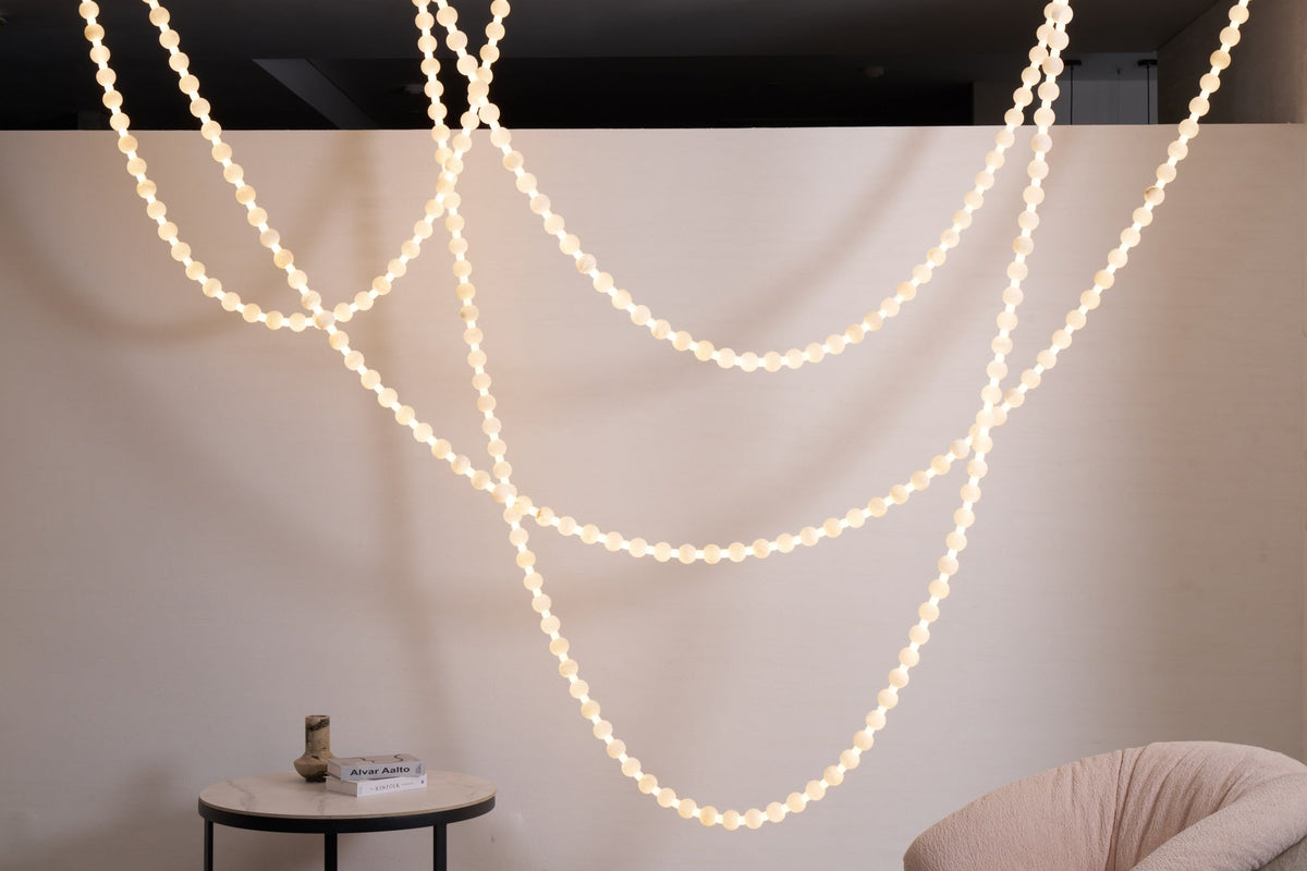 Grempt albast Pearl Necklace Kroonluchter