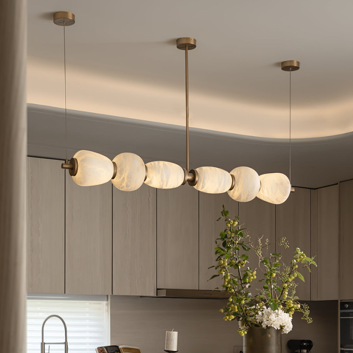 Saroa Albast Lineaire hanglamp