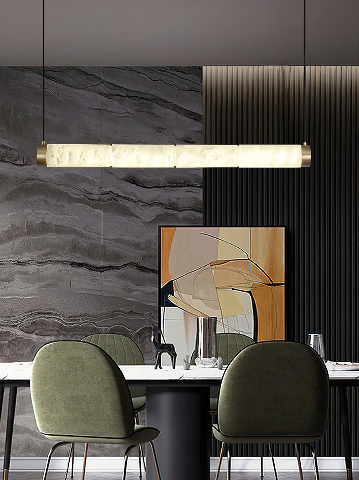 Plotuvyi Moderne hanglamp van albast