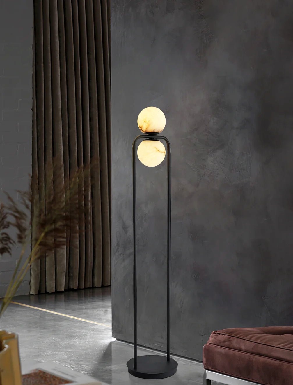 Callista minimalistisch albasten vloerlamp