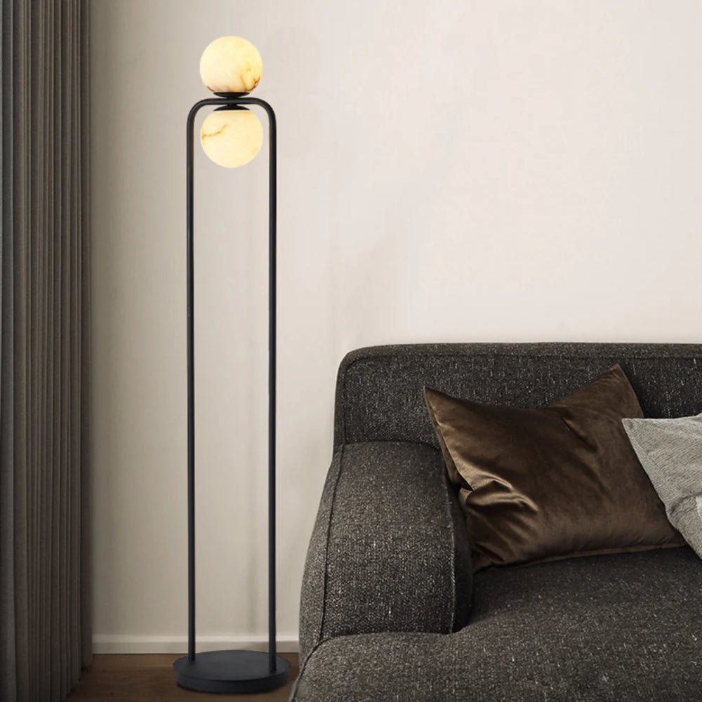 Callista minimalistisch albasten vloerlamp
