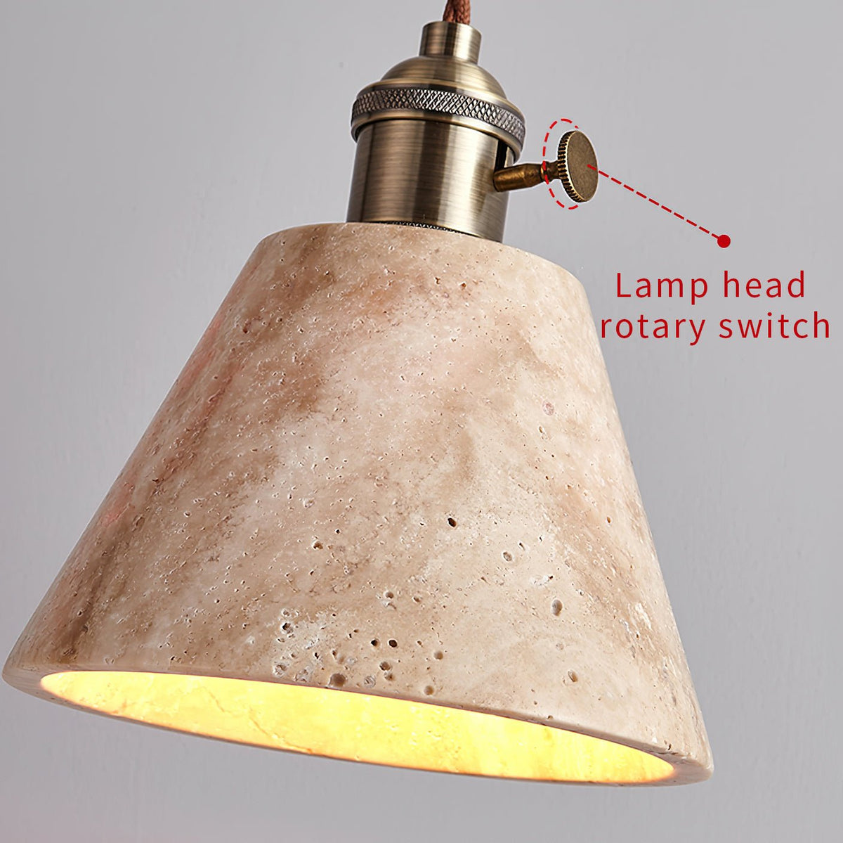 Qisk travertin hanglamp