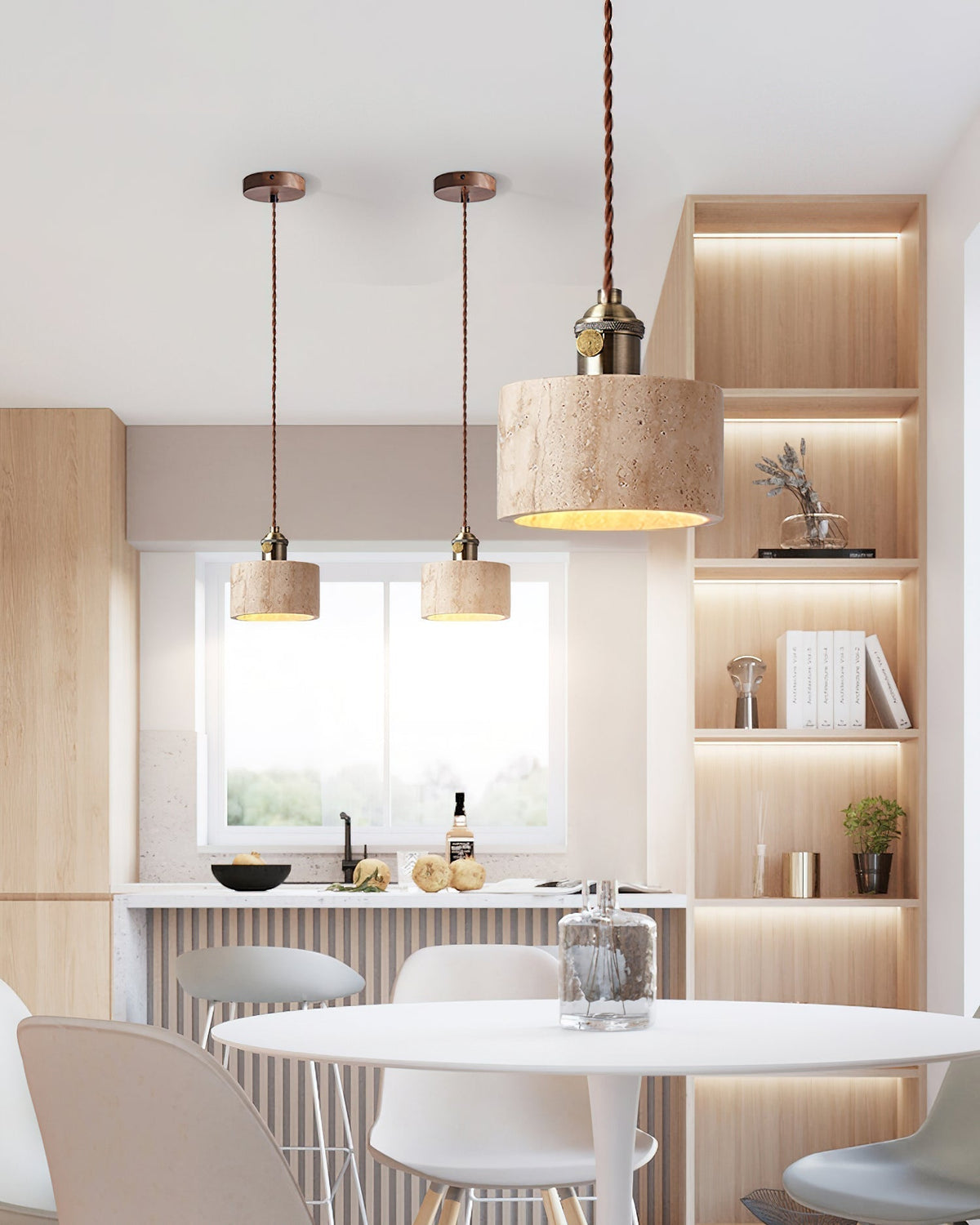 Qisk travertin hanglamp