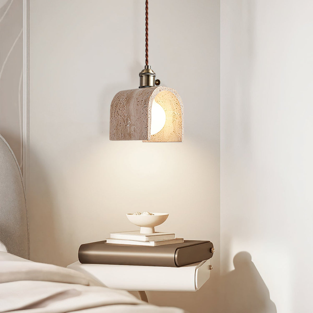 Qisk travertin hanglamp