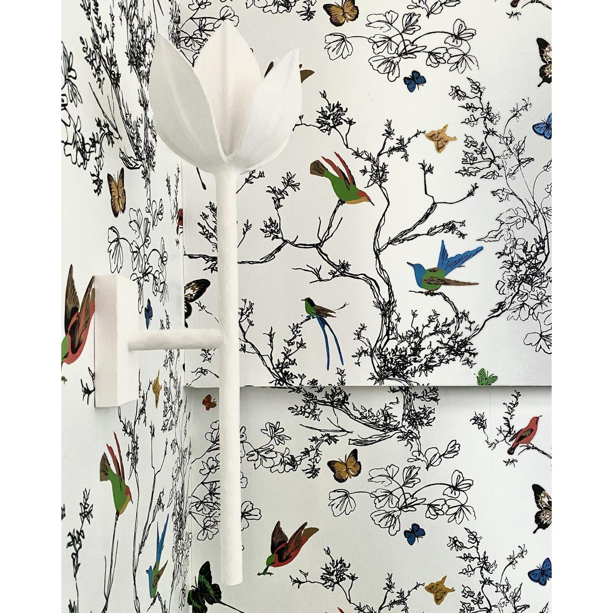 Clira messing wandlamp Lotus Bloom