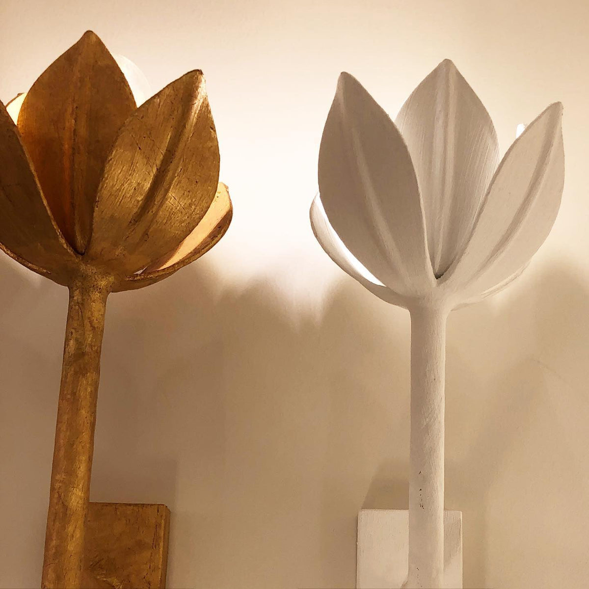 Clira messing wandlamp Lotus Bloom